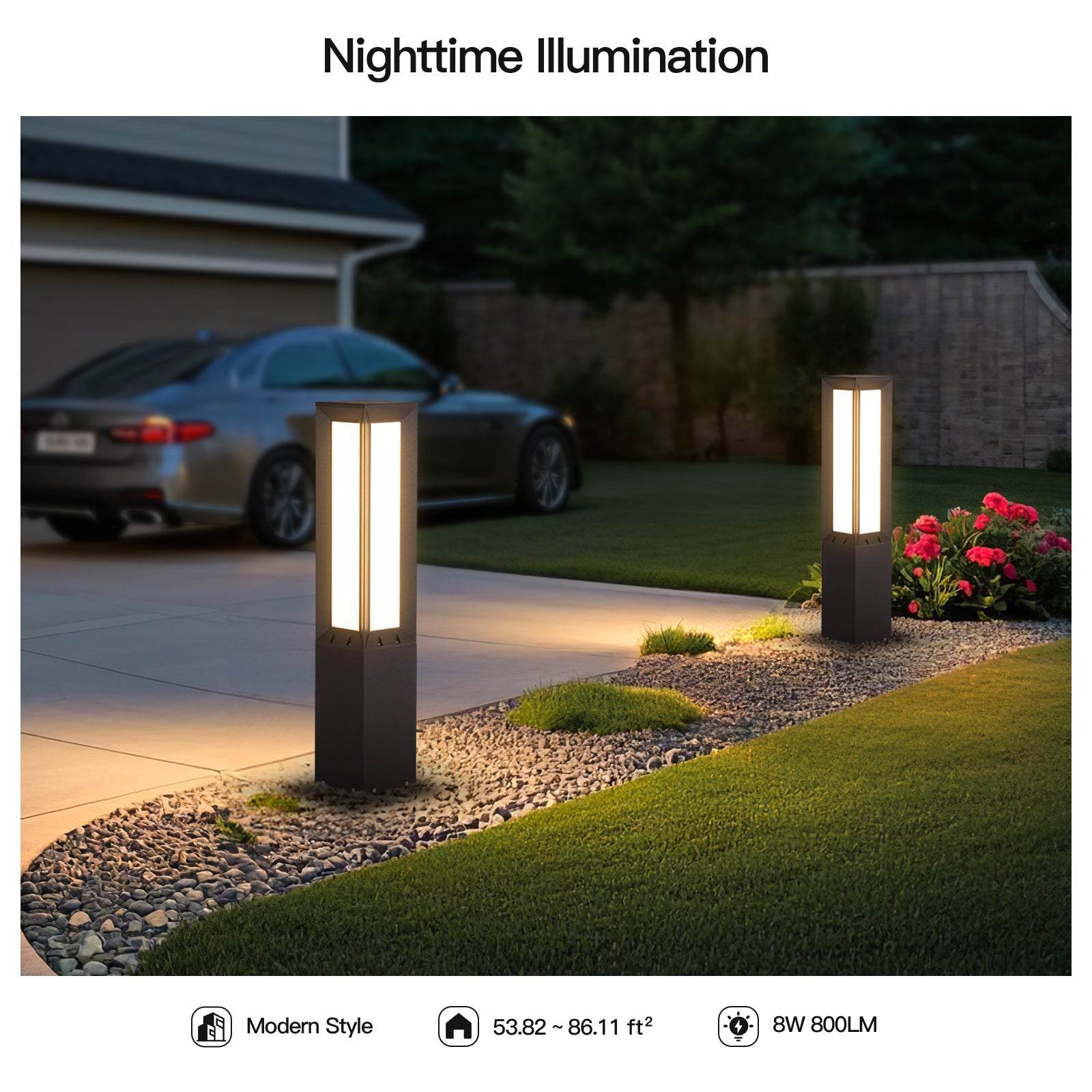 RIRZ PILLAR | Modern Architectural Bollard Light