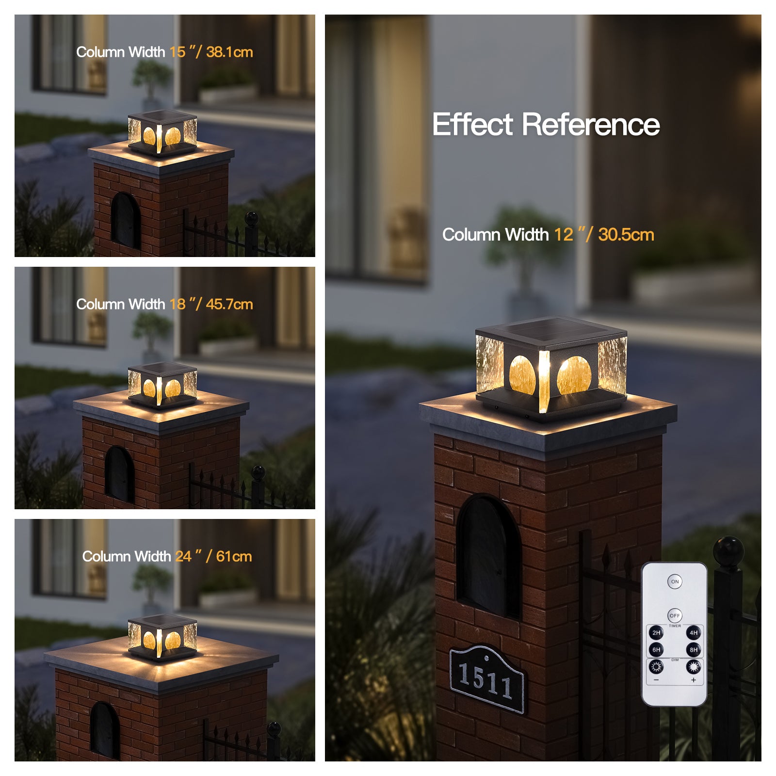RIRZ LUCENT | Modern Solar Glass Post Light