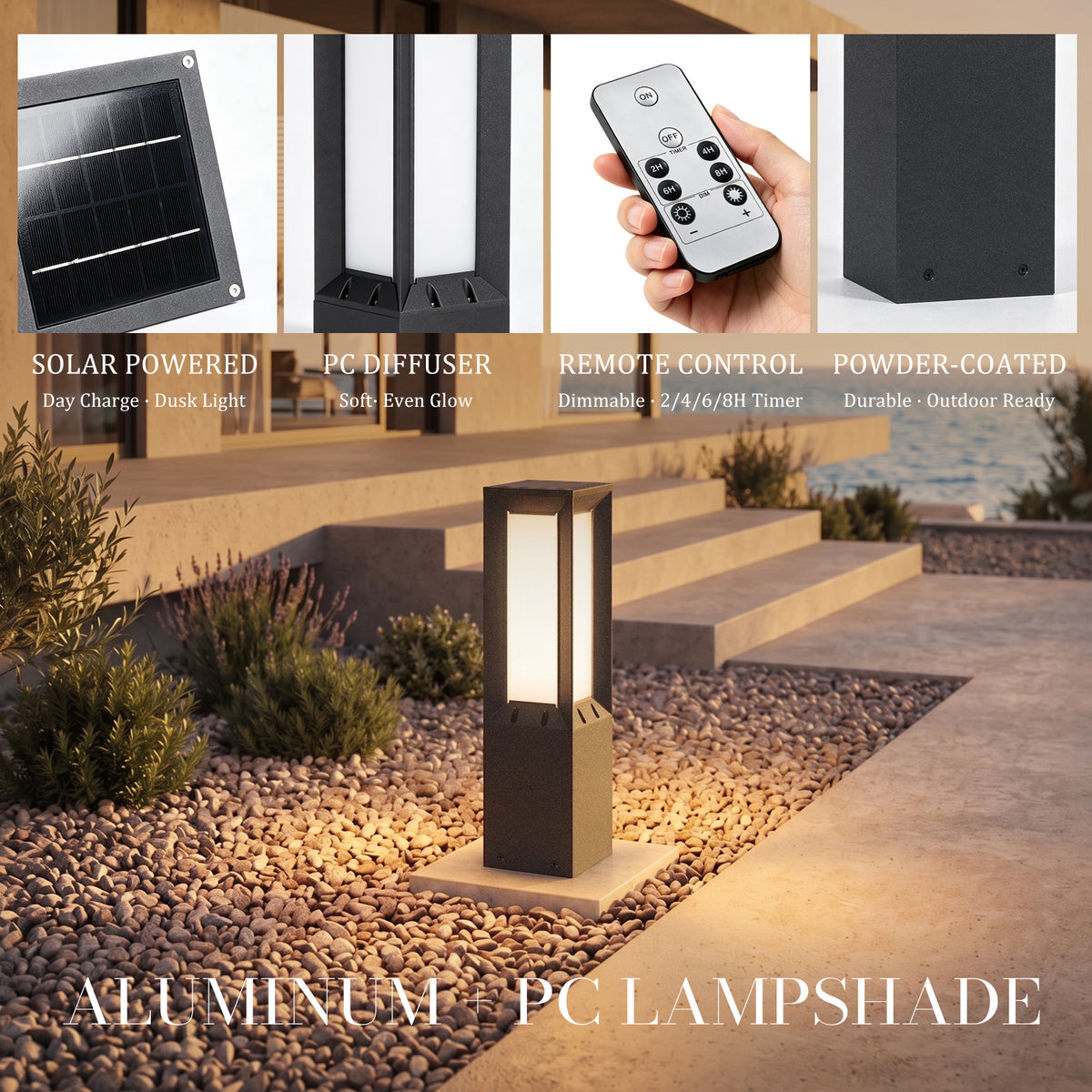 RIRZ LINEA | Modern Solar Pathway Light