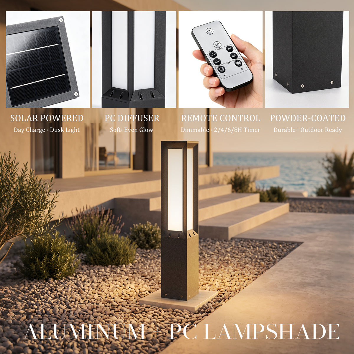 RIRZ LINEA | Modern Solar Pathway Light