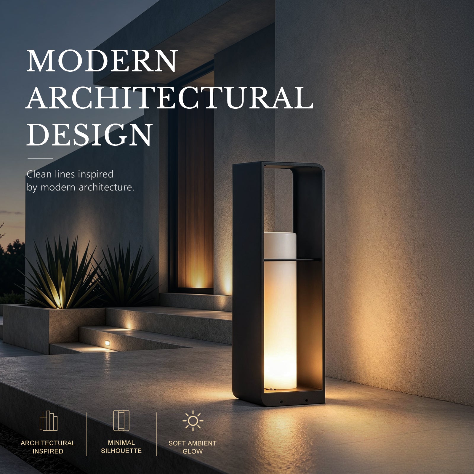 RIRZ AXIS | Modern Solar Outdoor Floor Lamp