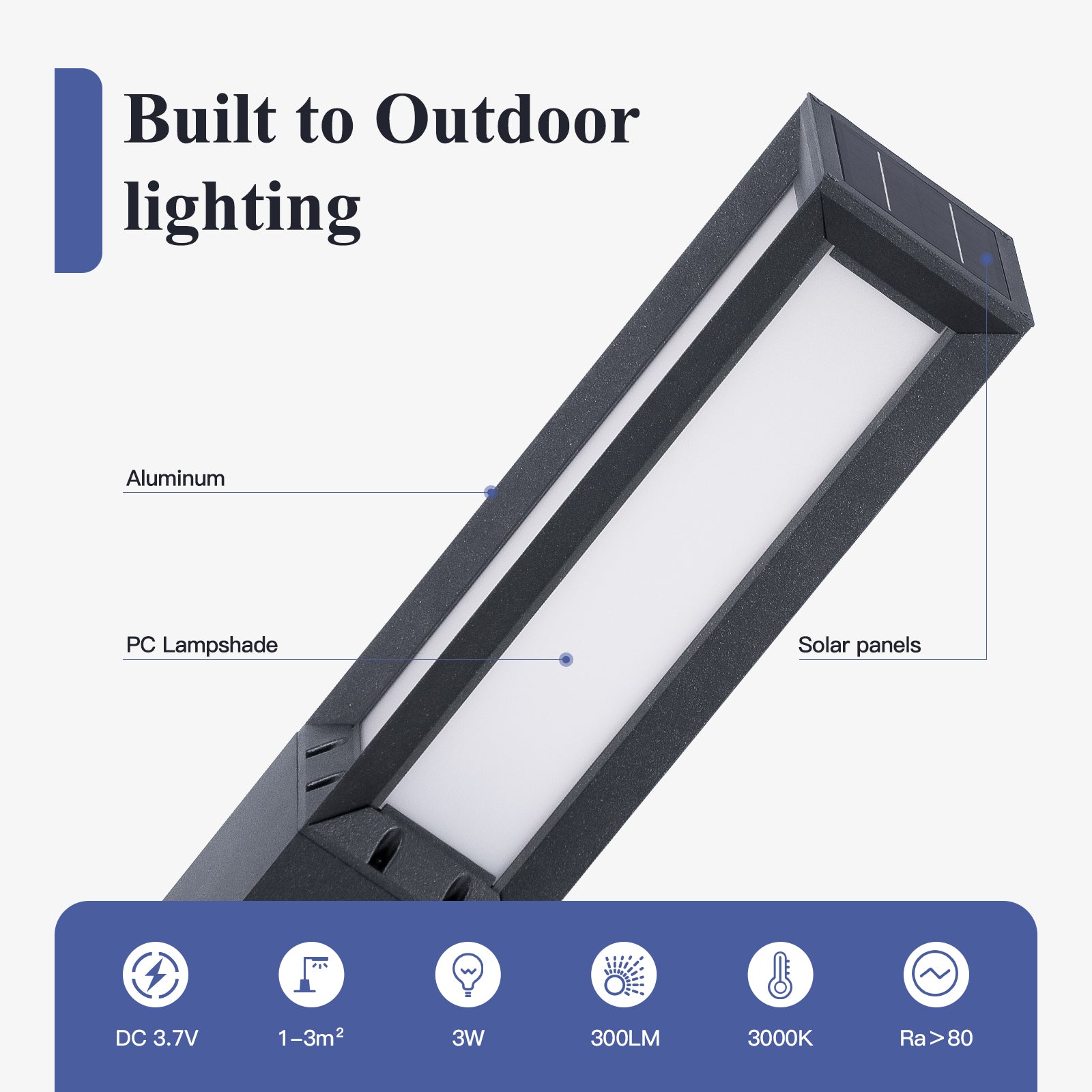 RIRZ LINEA | Modern Solar Pathway Light