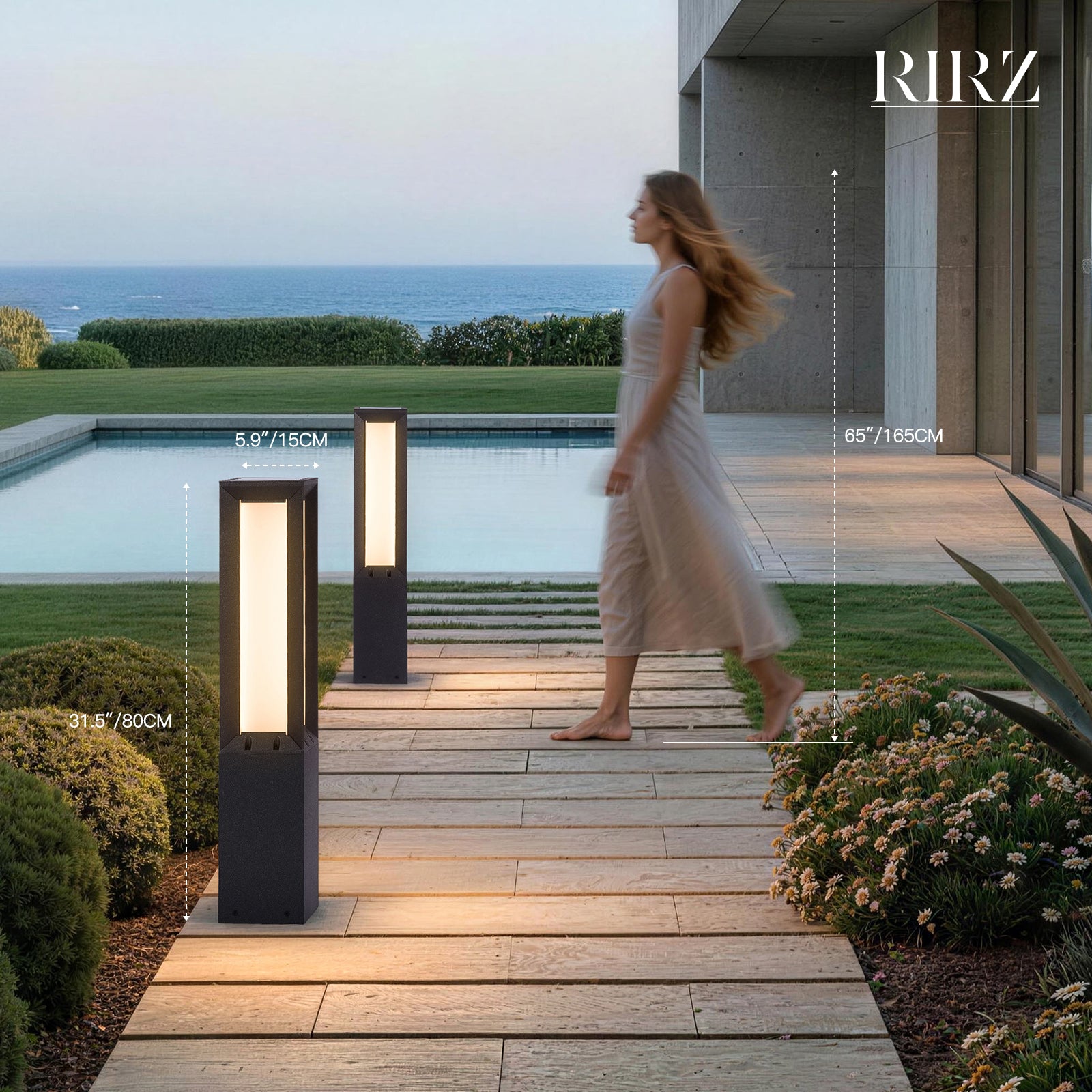 RIRZ LINEA | Modern Solar Pathway Light