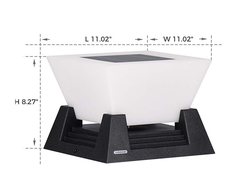 RIRZ NOVA | Modern Solar Post Light