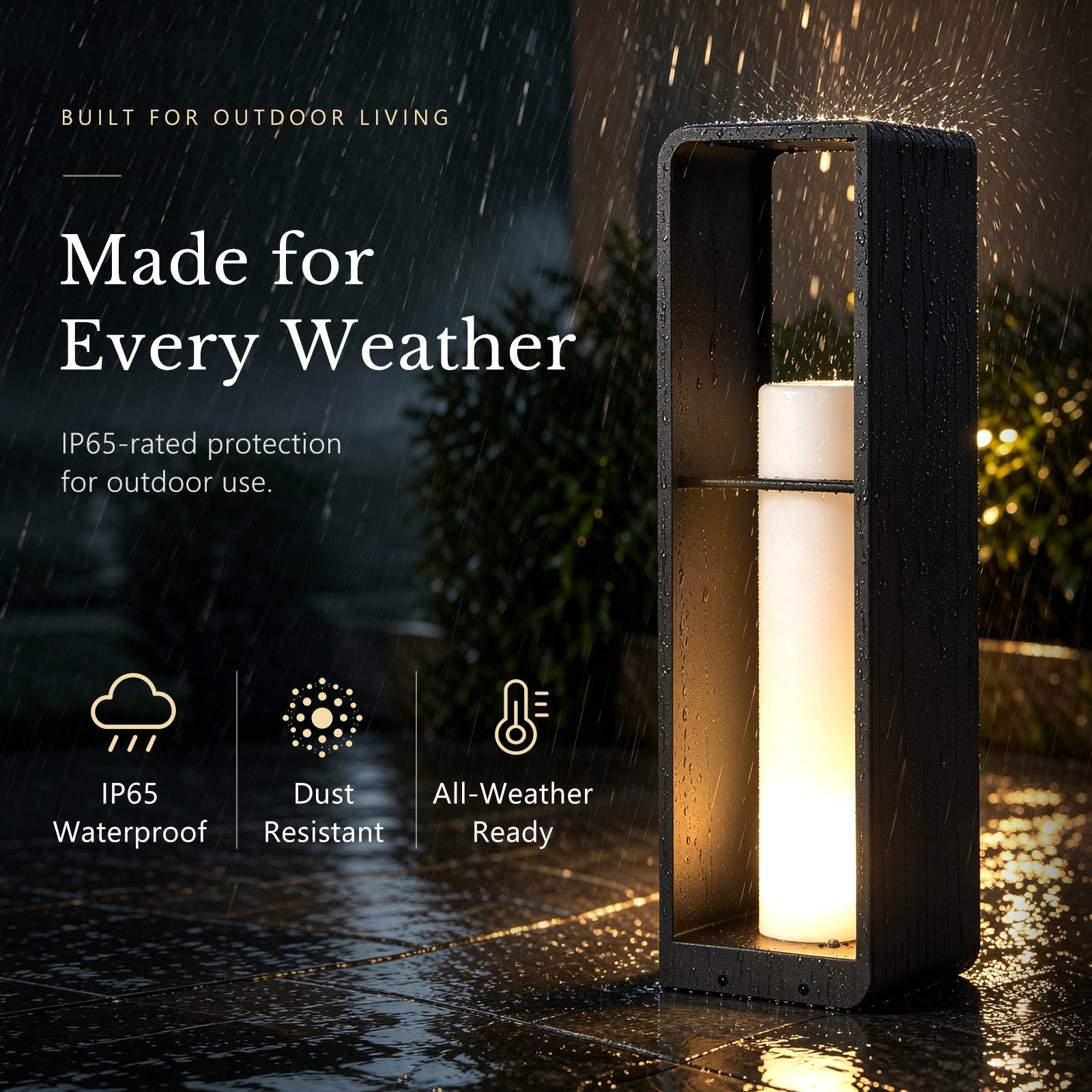 RIRZ AXIS | Modern Solar Outdoor Floor Lamp