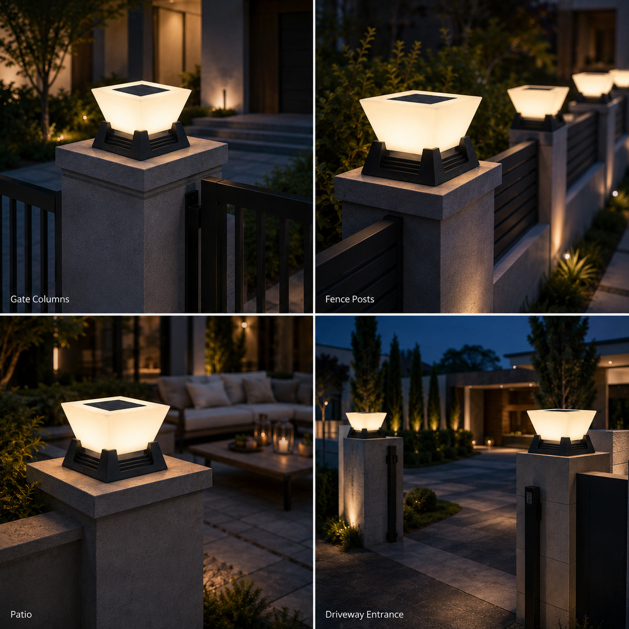 RIRZ NOVA | Modern Solar Post Light