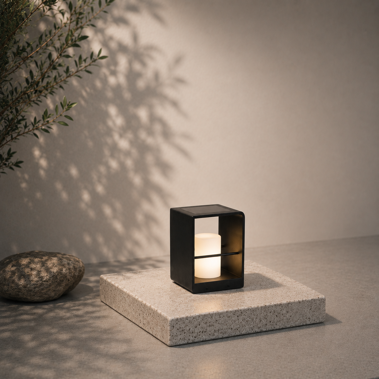 RIRZ AXIS | Modern Solar Outdoor Floor Lamp