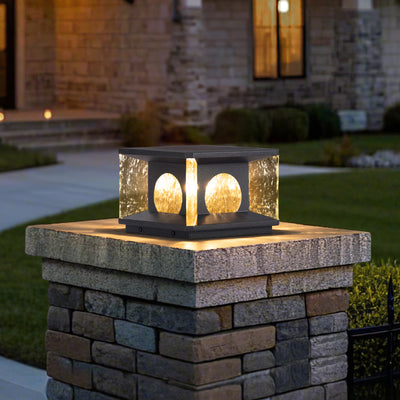 RIRZ LUCENT | Modern Solar Glass Post Light
