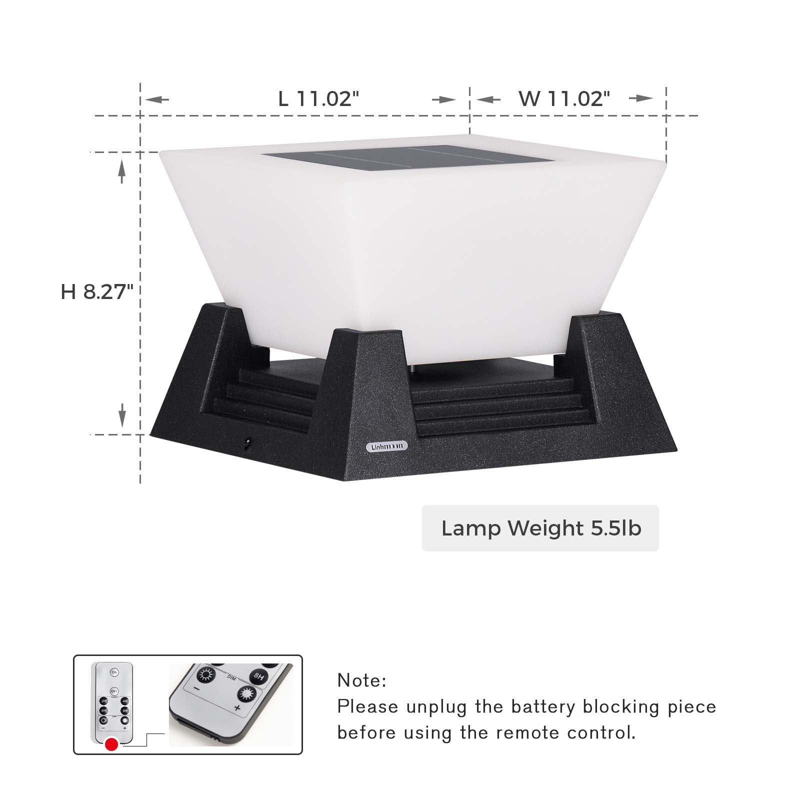 RIRZ NOVA | Modern Solar Post Light