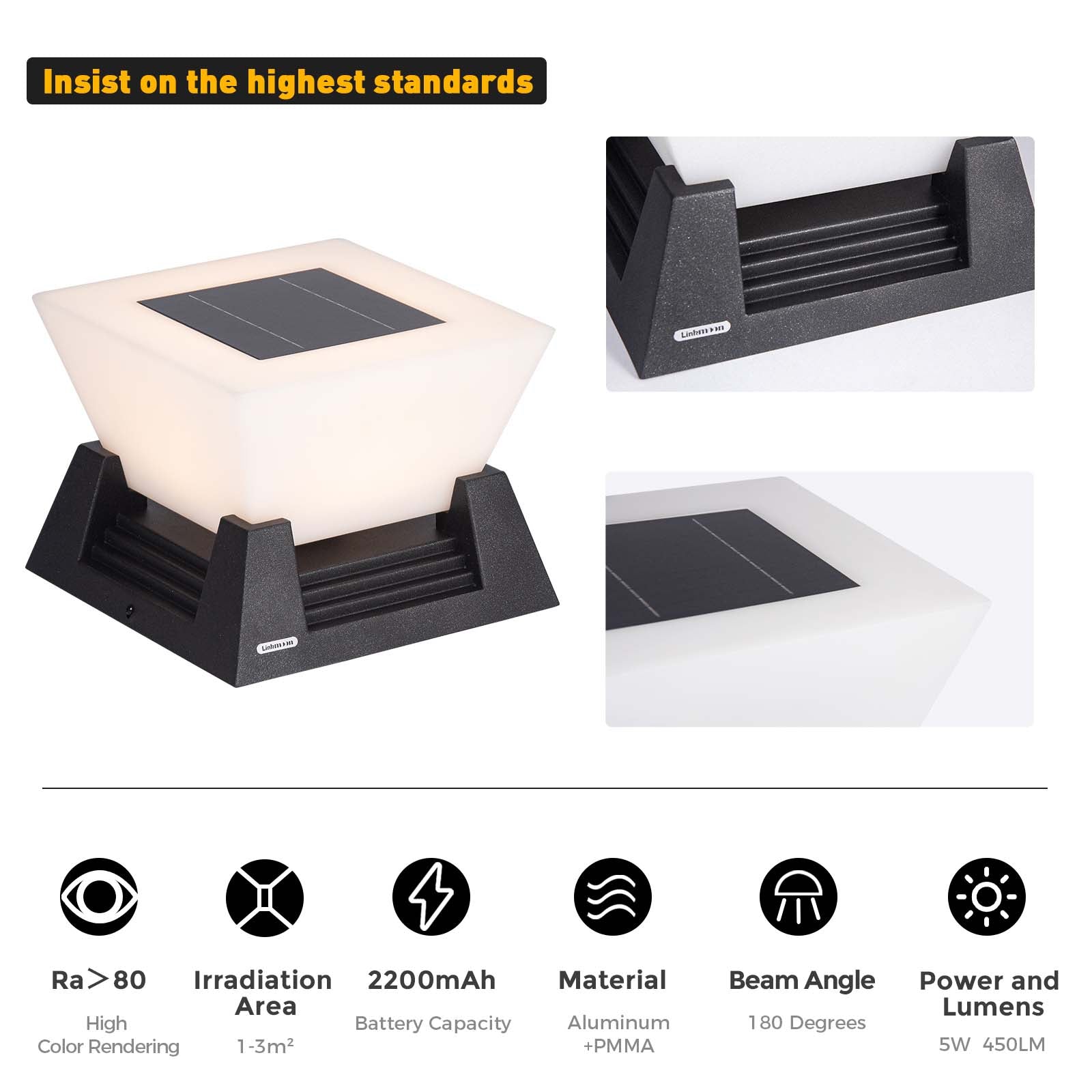 RIRZ NOVA | Modern Solar Post Light