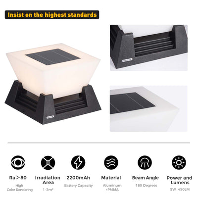 RIRZ NOVA | Modern Solar Post Light