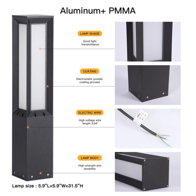 RIRZ PILLAR | Modern Architectural Bollard Light