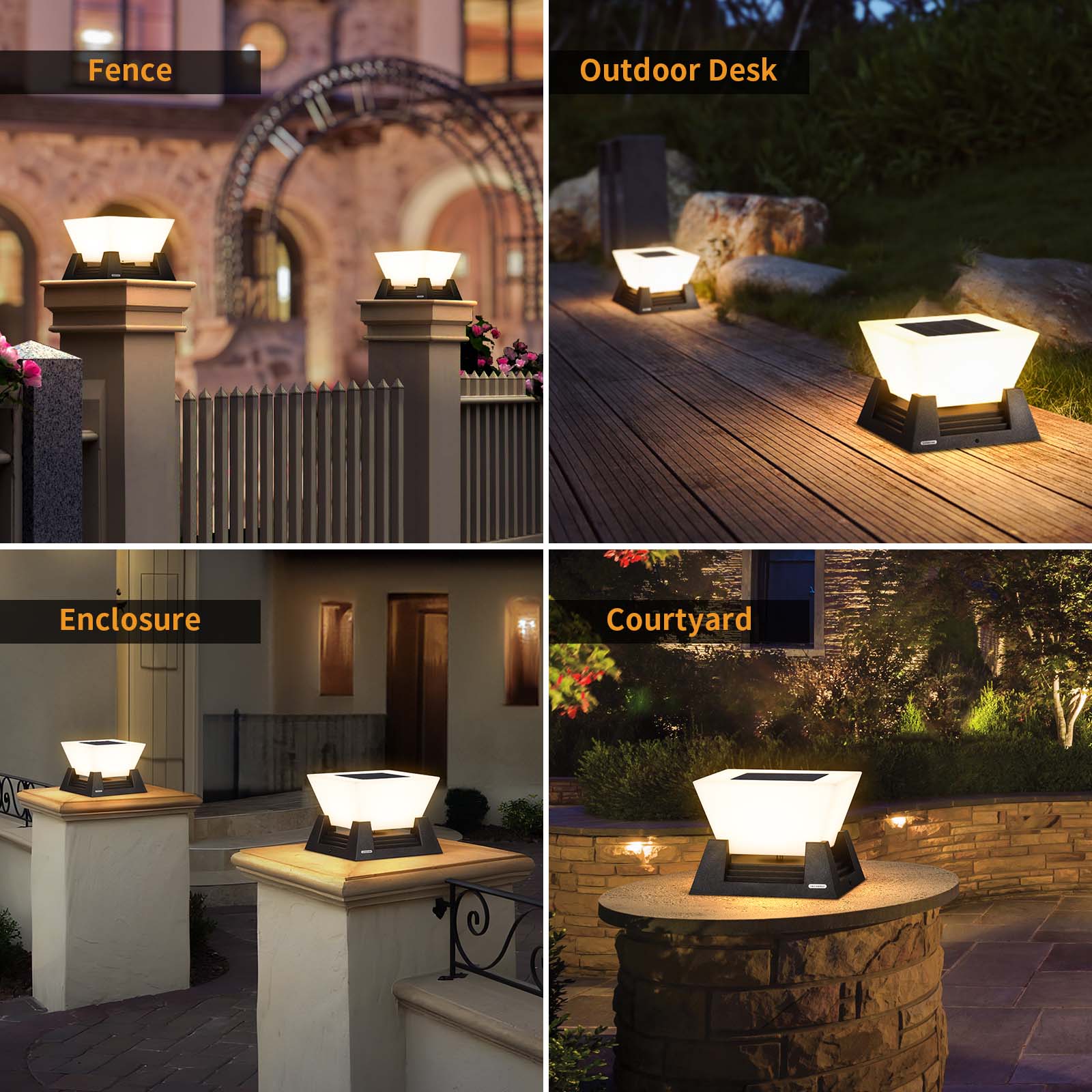 RIRZ NOVA | Modern Solar Post Light