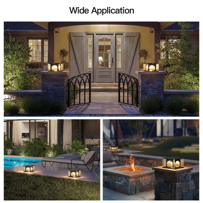 RIRZ LUCENT | Modern Solar Glass Post Light