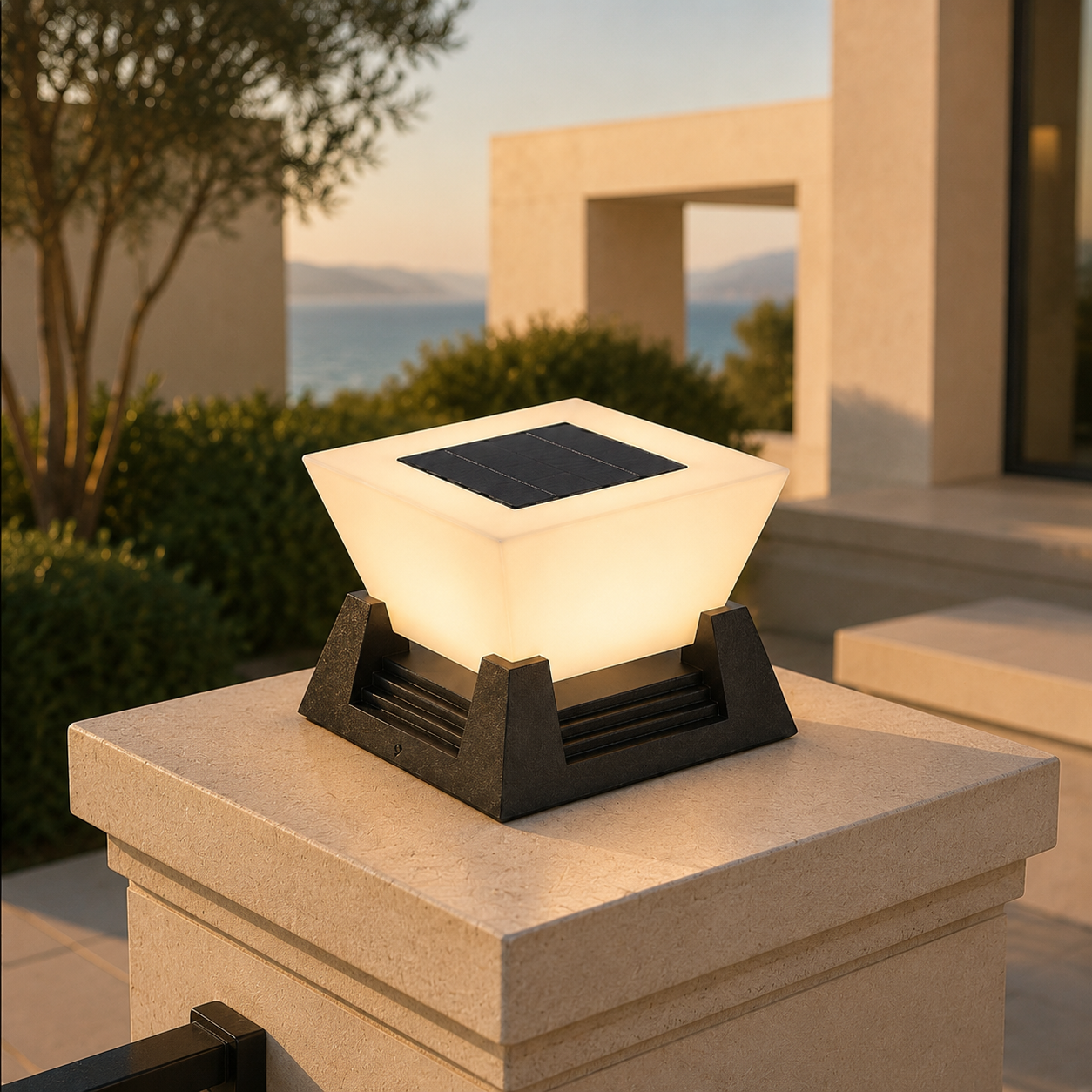 RIRZ NOVA | Modern Solar Post Light