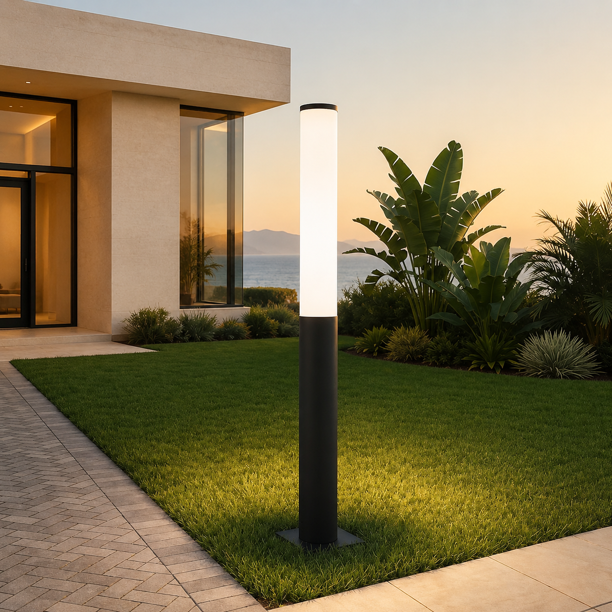 RIRZ AURA | 70.9" Modern Wired Outdoor Bollard Light