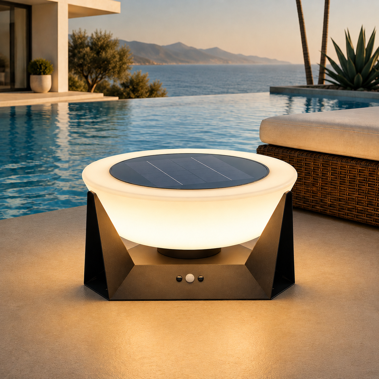 RIRZ HALO | Modern Solar Outdoor Lamp