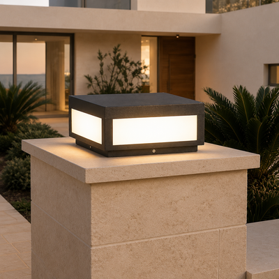RIRZ CUBE | Modern Wired Outdoor Post Light