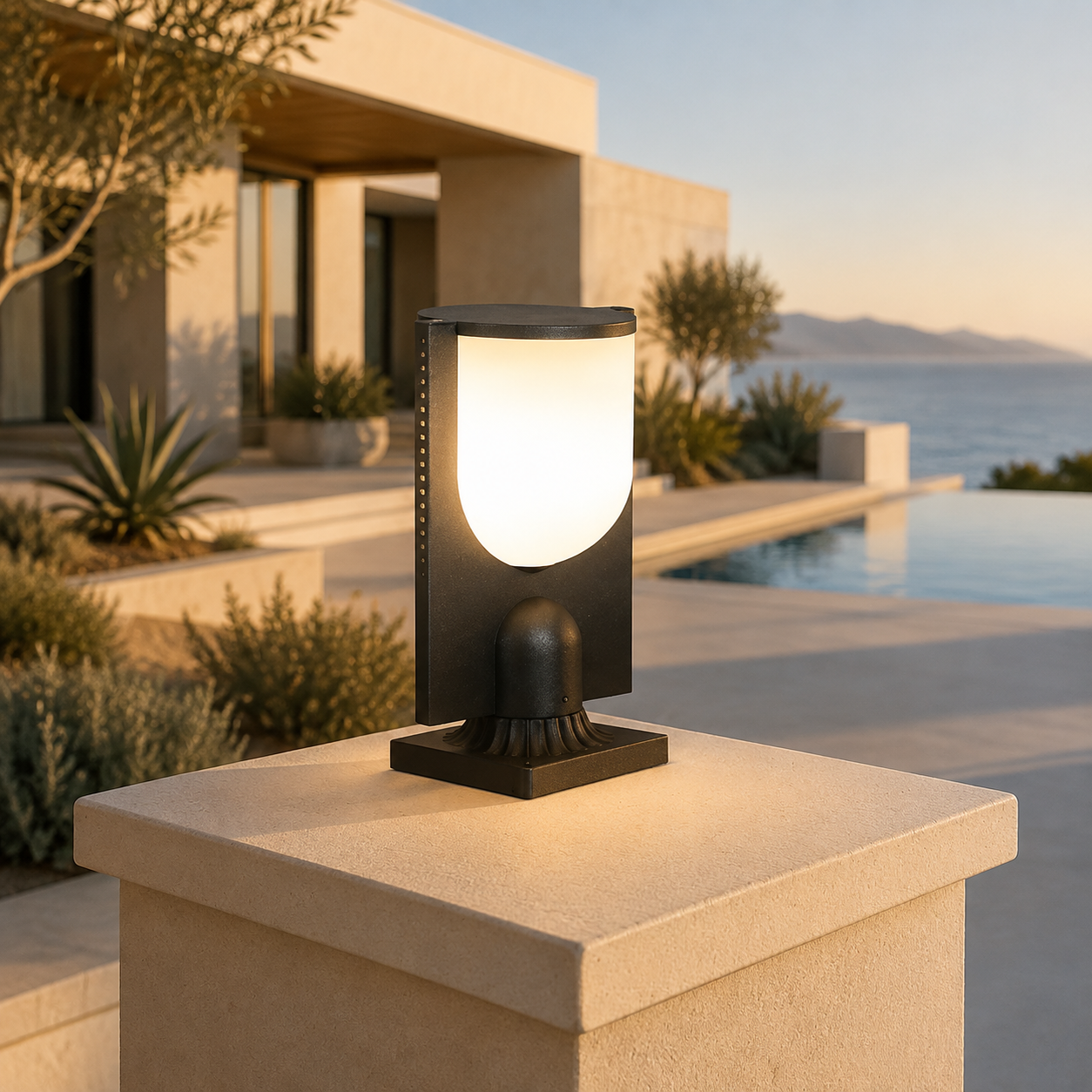 RIRZ ARC | Modern Wired Outdoor Post Light