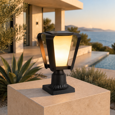 RIRZ LYRA | Modern Solar Outdoor Post Light