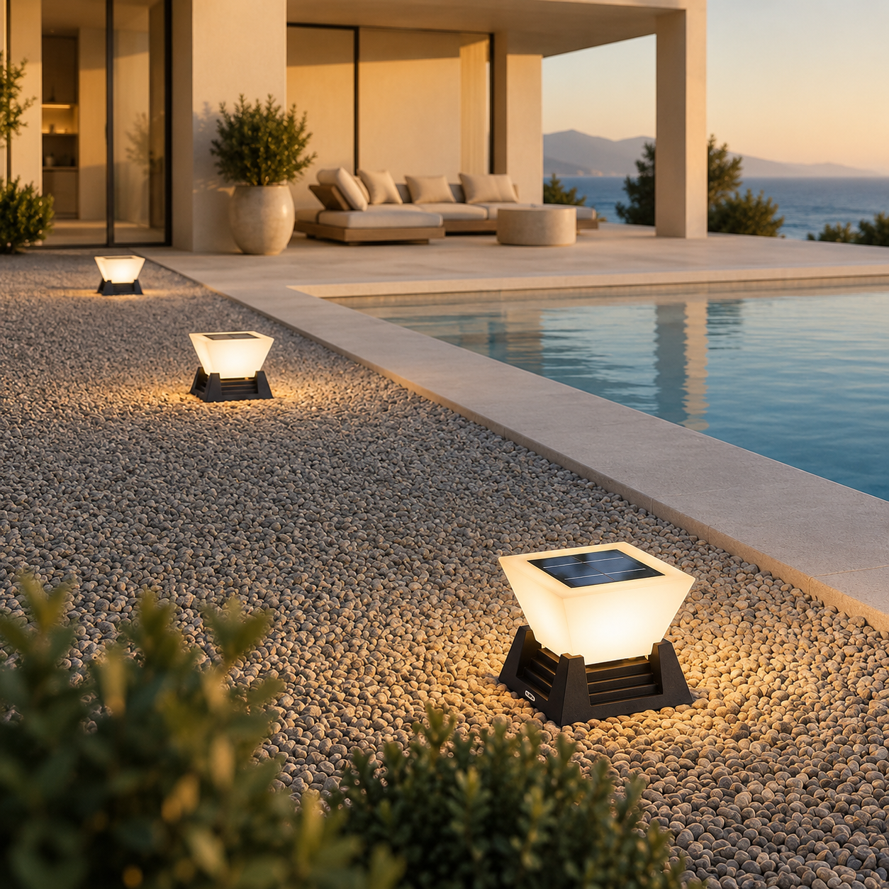 RIRZ NOVA | Modern Solar Post Light