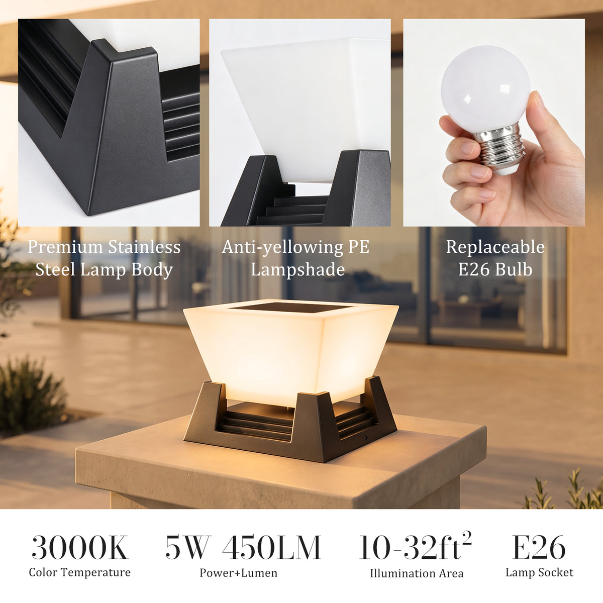 RIRZ NOVA | Modern Wired Post Light
