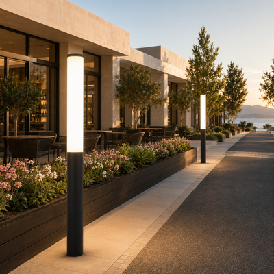RIRZ AURA | 70.9" Modern Wired Outdoor Bollard Light