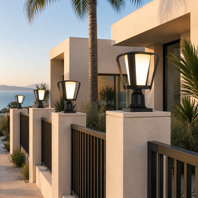 RIRZ LYRA | Modern Solar Outdoor Post Light