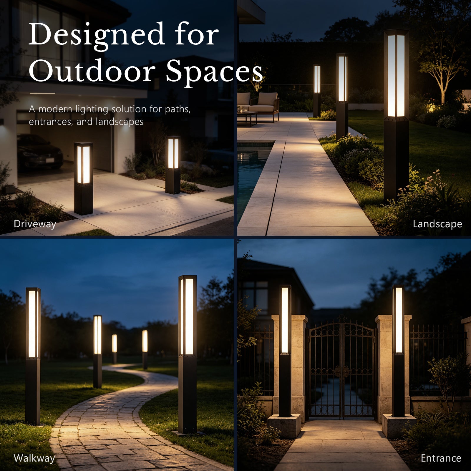 RIRZ PILLAR | Modern Architectural Bollard Light