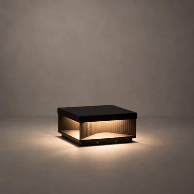 RIRZ RIBBED | Modern Wired Outdoor Post Light