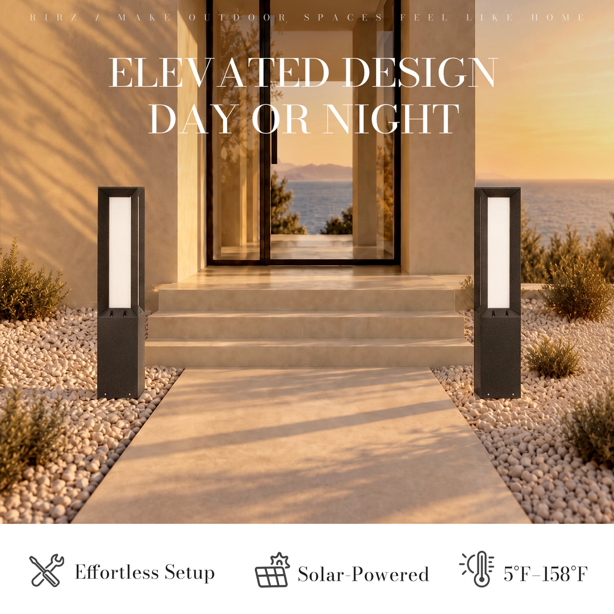 RIRZ LINEA | Modern Solar Pathway Light