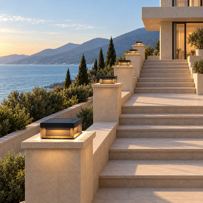 RIRZ PORTICO | Modern Solar Outdoor Post Ligh