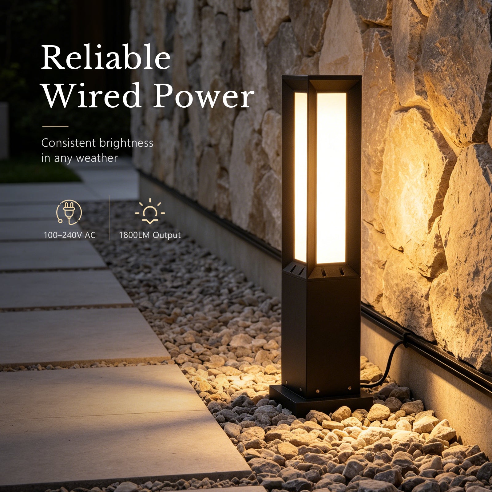 RIRZ PILLAR | Modern Architectural Bollard Light