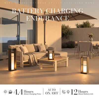 RIRZ AXIS | Modern Solar Outdoor Floor Lamp
