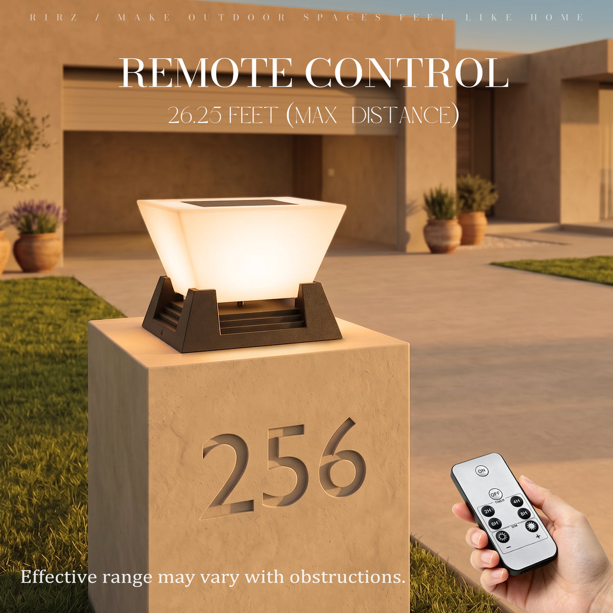 RIRZ NOVA | Modern Solar Post Light