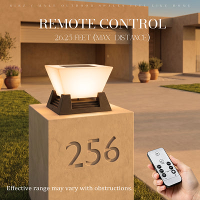 RIRZ NOVA | Modern Solar Post Light