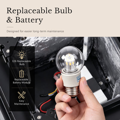 RIRZ LUCENT | Modern Solar Glass Post Light