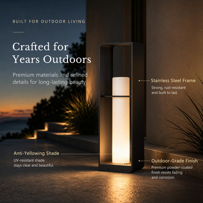RIRZ AXIS | Modern Solar Outdoor Floor Lamp