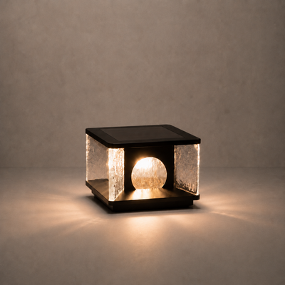 RIRZ LUCENT | Modern Solar Glass Post Light