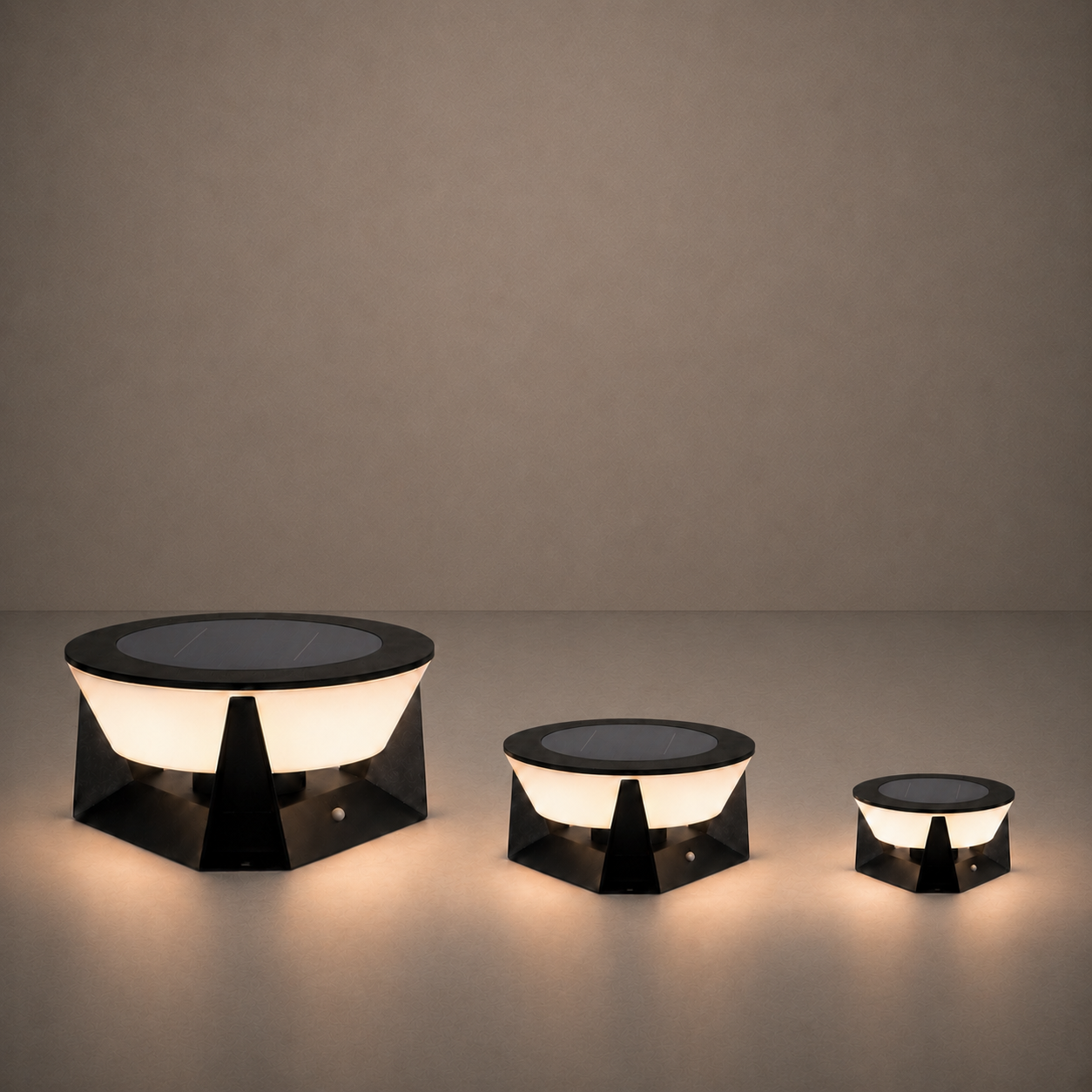 RIRZ COVE | Modern Solar Outdoor Floor Lamp