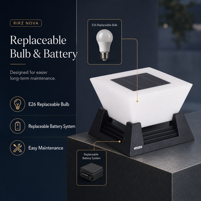 RIRZ NOVA | Modern Solar Post Light