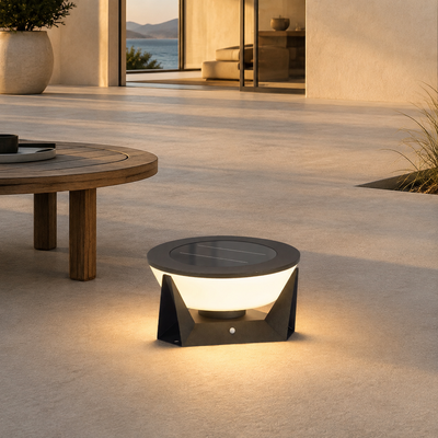 RIRZ COVE | Modern Solar Outdoor Floor Lamp