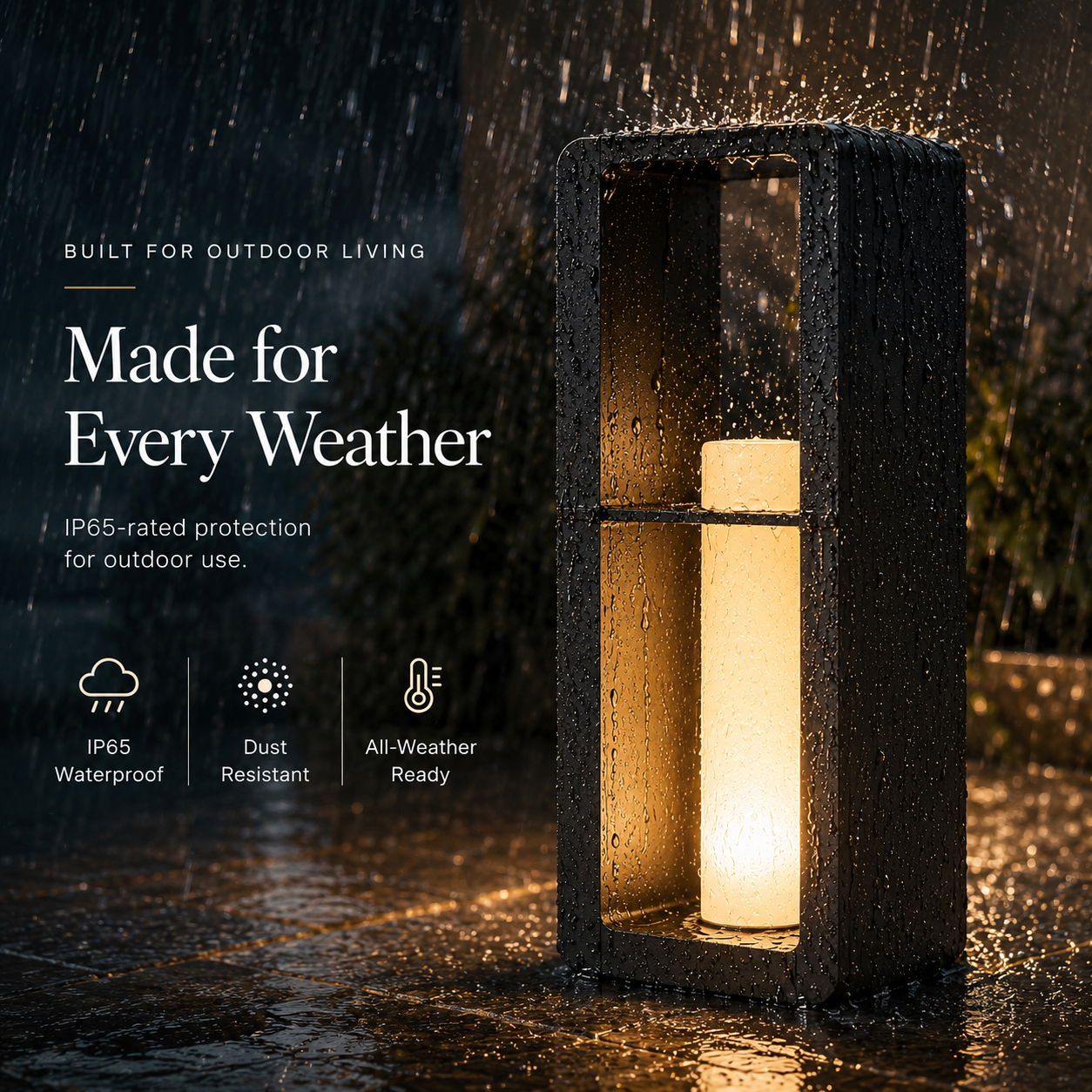 RIRZ AXIS | Modern Solar Outdoor Floor Lamp
