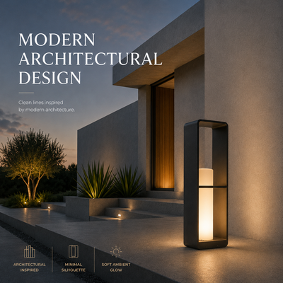 RIRZ AXIS | Modern Solar Outdoor Floor Lamp