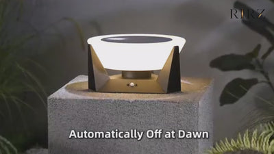 RIRZ HALO | Modern Solar Outdoor Post Light