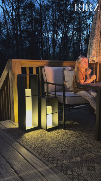 RIRZ AXIS | Modern Solar Outdoor Floor Lamp