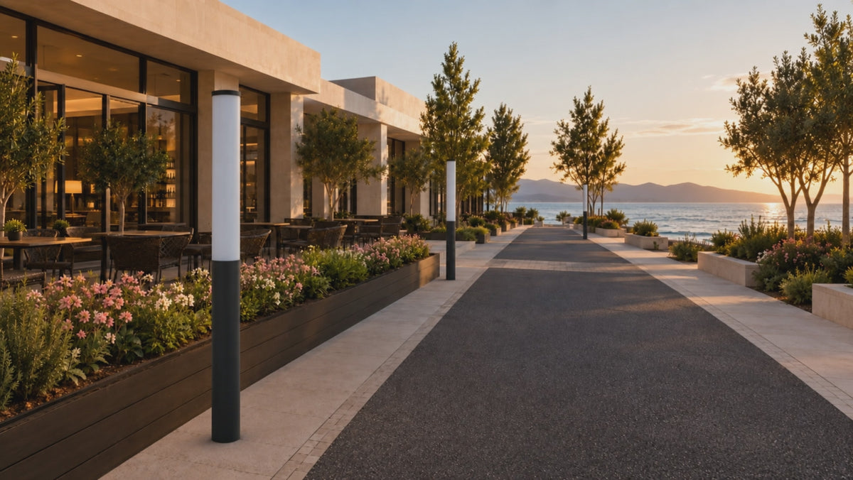 RIRZ AURA | 70.9" Modern Wired Outdoor Bollard Light