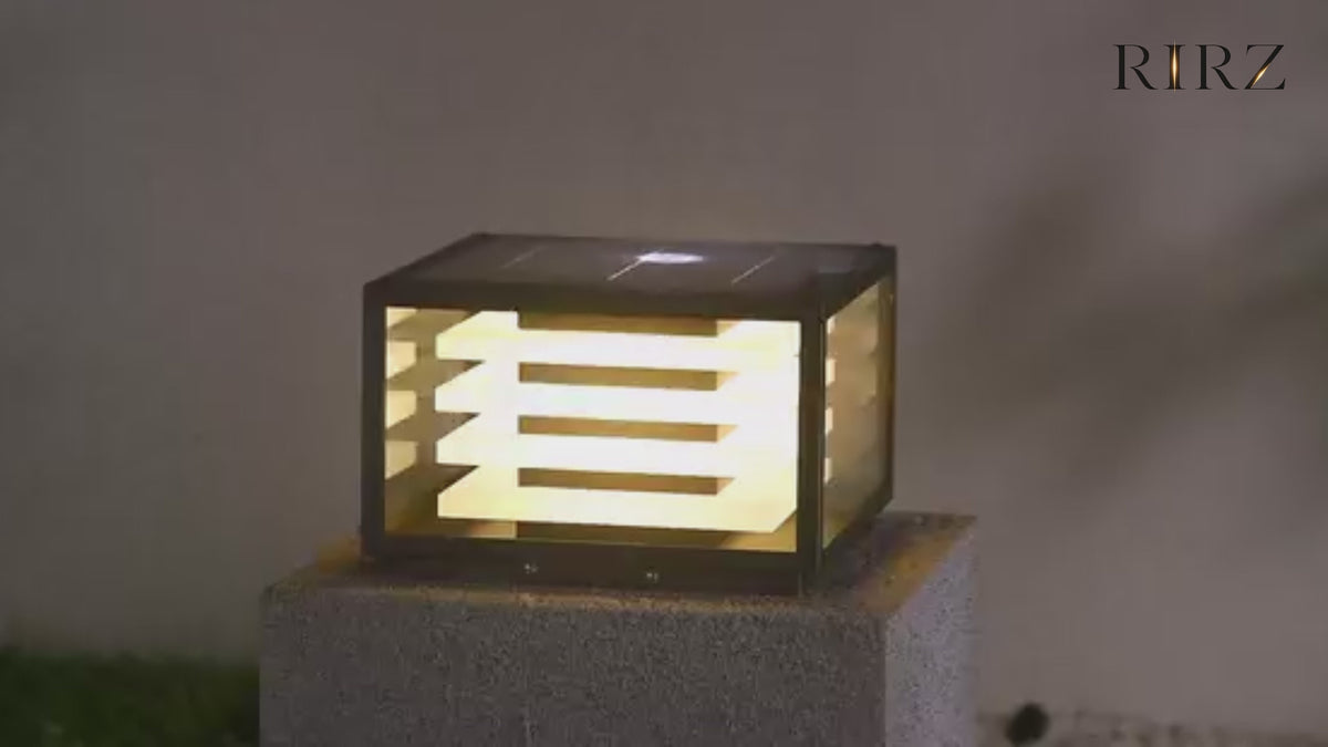 RIRZ STRATA | Modern Solar Outdoor Post Light