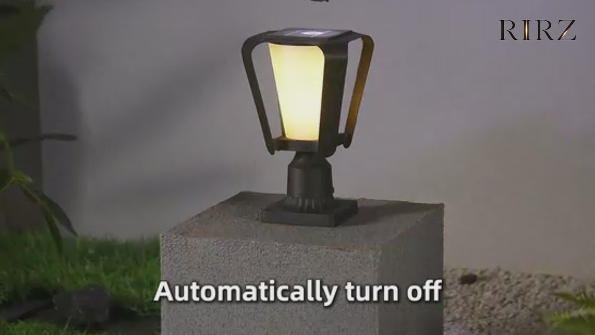 RIRZ LYRA | Modern Solar Outdoor Post Light