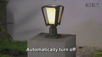 RIRZ LYRA | Modern Solar Outdoor Post Light
